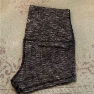 Super soft tweed Lululemon booty shorts